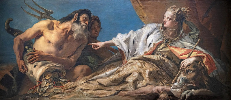 A Oferta feita por Netuno a Veneza - Giovanni Battista Tiepolo