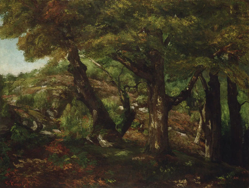 A Beira da Floresta - Gustave Courbet