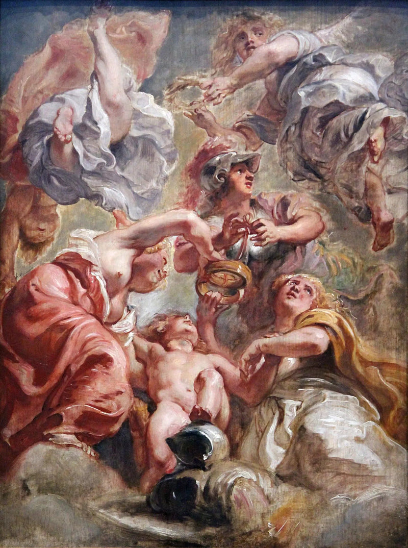 A união da Inglaterra e da Escócia - Peter Paul Rubens