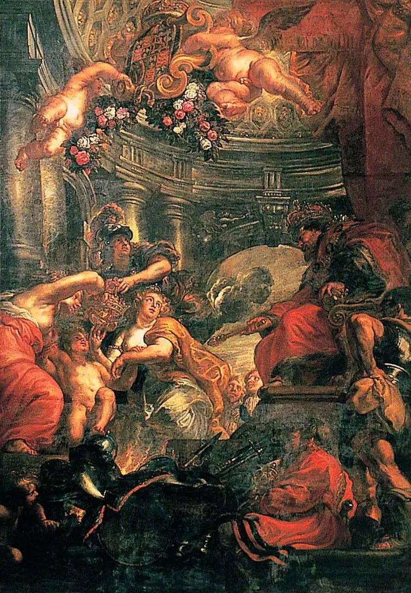 A União das Coroas da Inglaterra e Escócia - Peter Paul Rubens