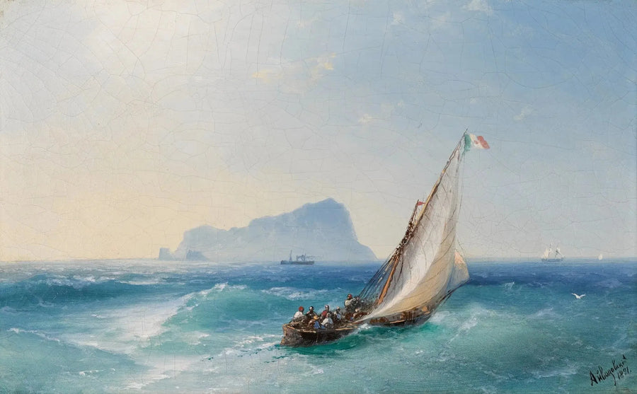 A baía de Nápoles com Capri - Ivan Aïvazovski