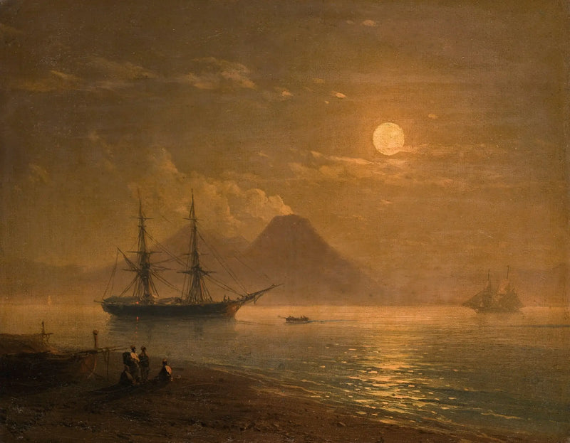 A Baía de Nápoles. - Ivan Aivazovsky