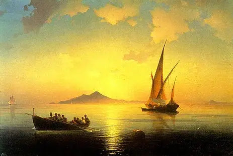 A Baía de Nápoles - Ivan Aïvazovski