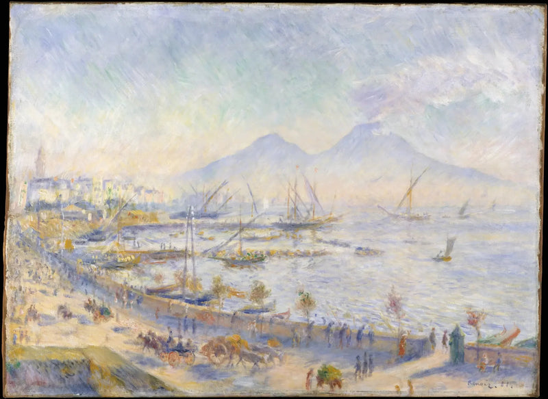 A baía de Nápoles - Pierre-Auguste Renoir