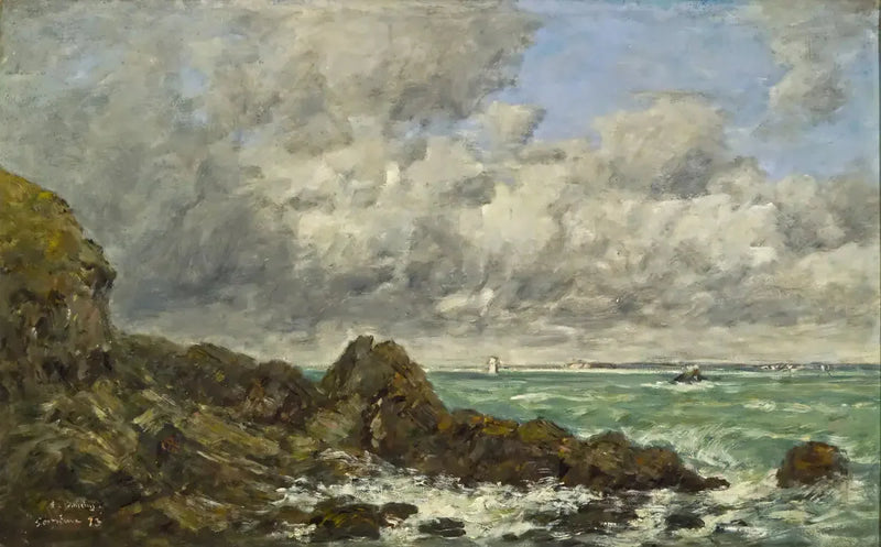 A baía de Portrieux - Eugène Boudin