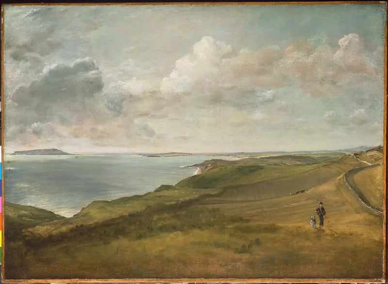 A baía de Weymouth desde os Downs acima de Osmington Mills - John Constable