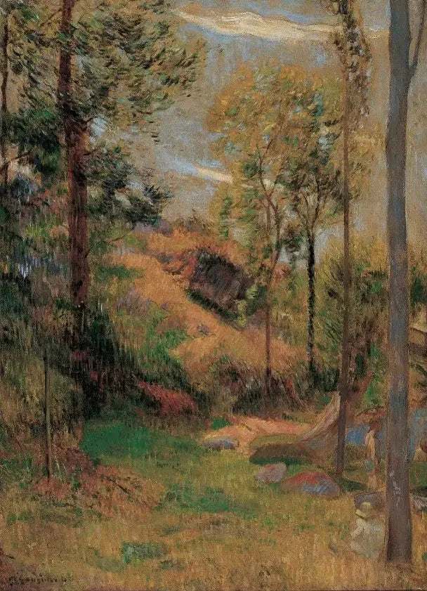 O banho diante do porto de Pont-Aven - Paul Gauguin