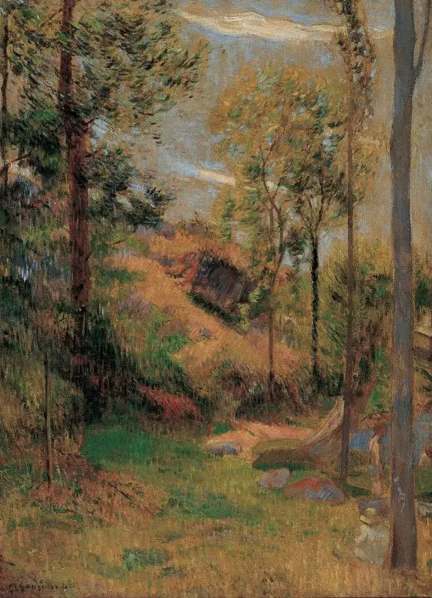 O banho diante do porto de Pont-Aven - Paul Gauguin