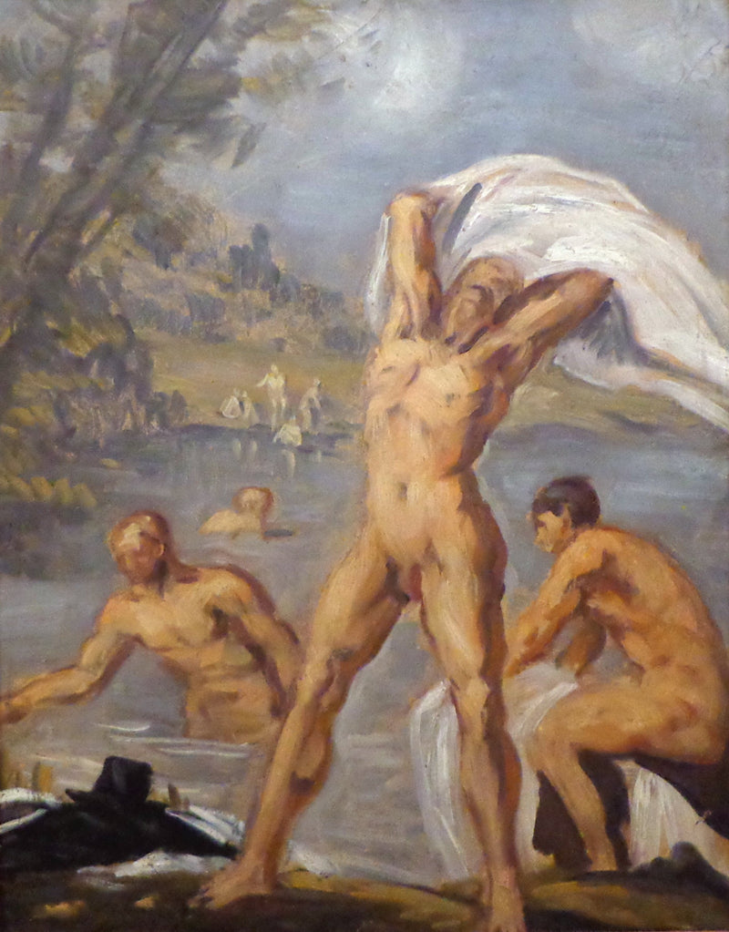 A Banho - Émile Bernard