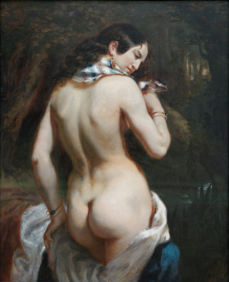 A banhista (vista de costas) - Théodore Chassériau