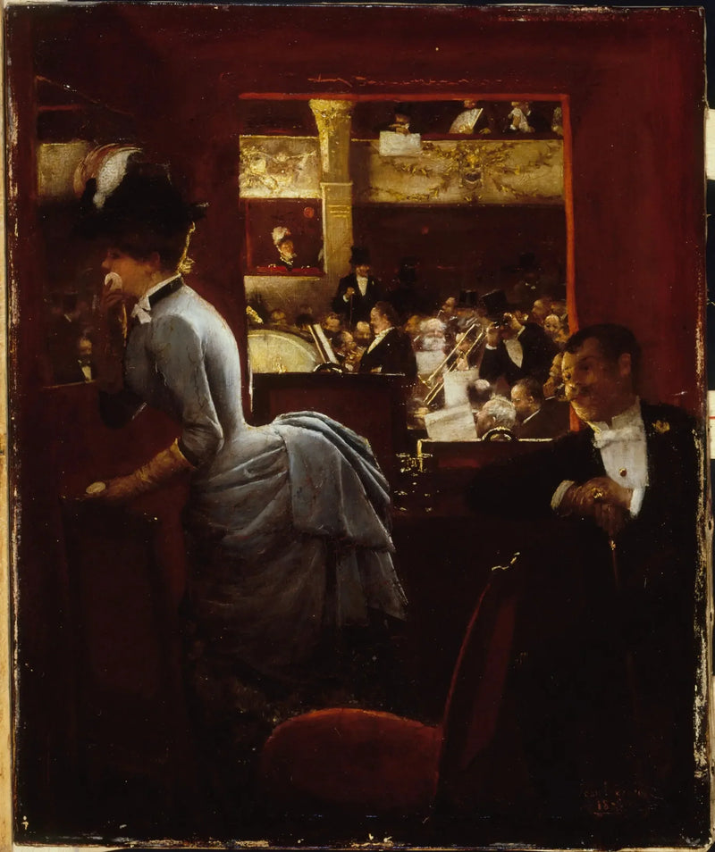 A Banheira, no teatro dos Variétés - Jean Béraud