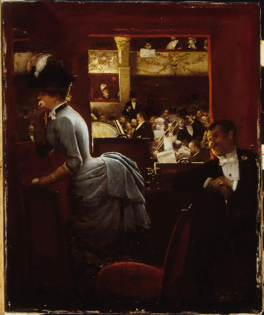 A Banheira, no teatro dos Variétés - Jean Béraud