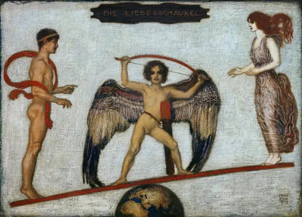 A Balança do Amor - Franz Von Stuck