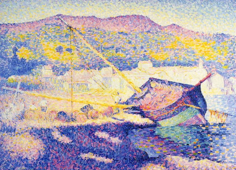 A barca azul - Henri-Edmond Cross