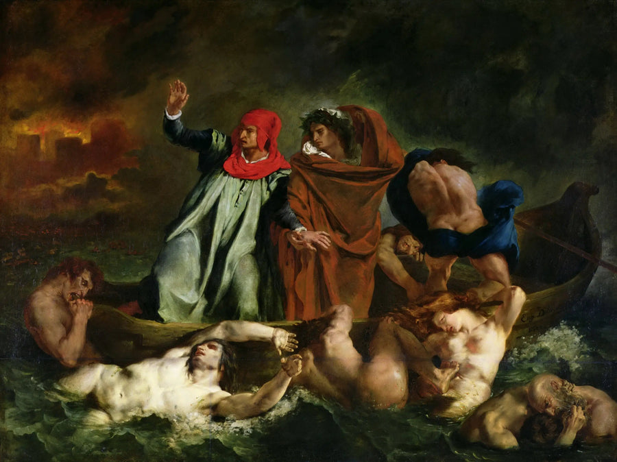 A Barca de Dante - Eugène Delacroix