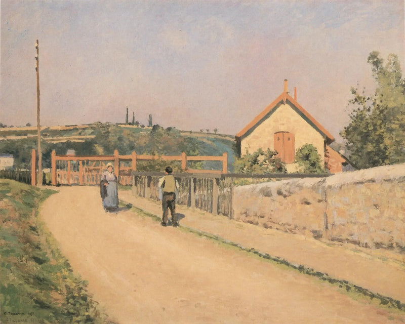 A Barreira da ferrovia nos Pâtis, perto de Pontoise - Camille Pissarro
