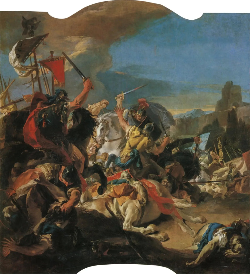 A Batalha de Vercellae - Giovanni Battista Tiepolo