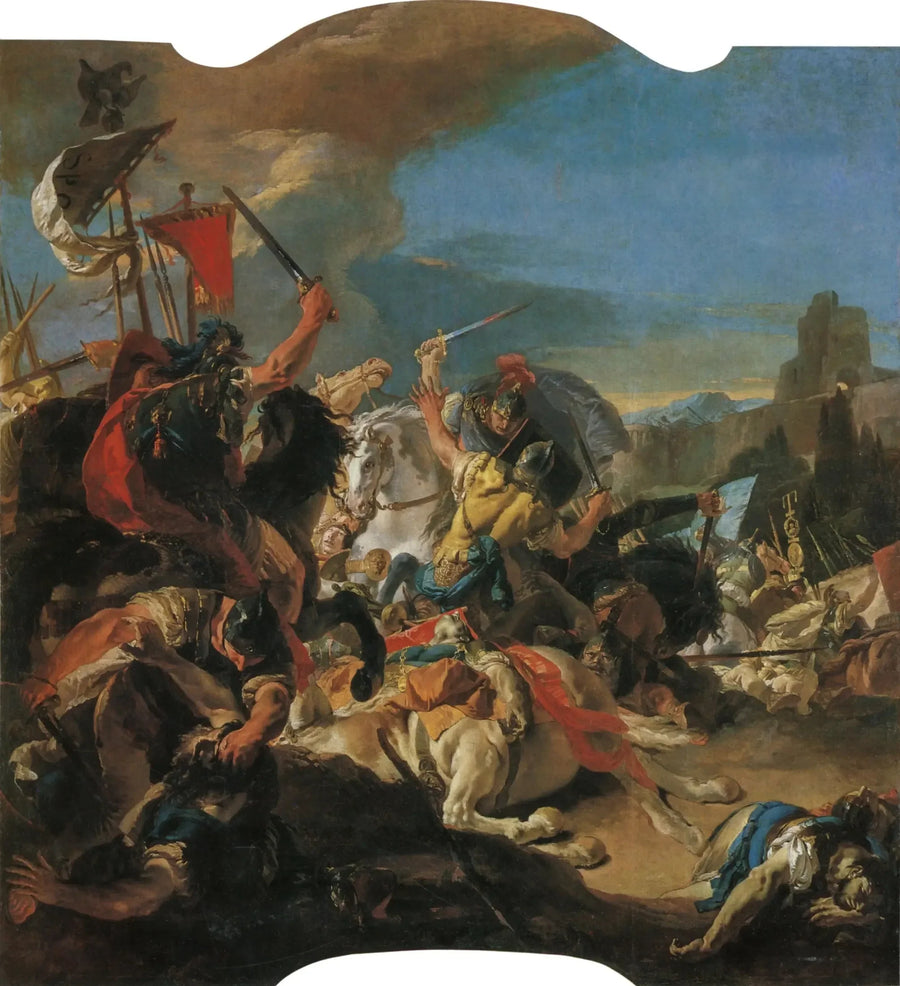 A Batalha de Vercellae - Giovanni Battista Tiepolo