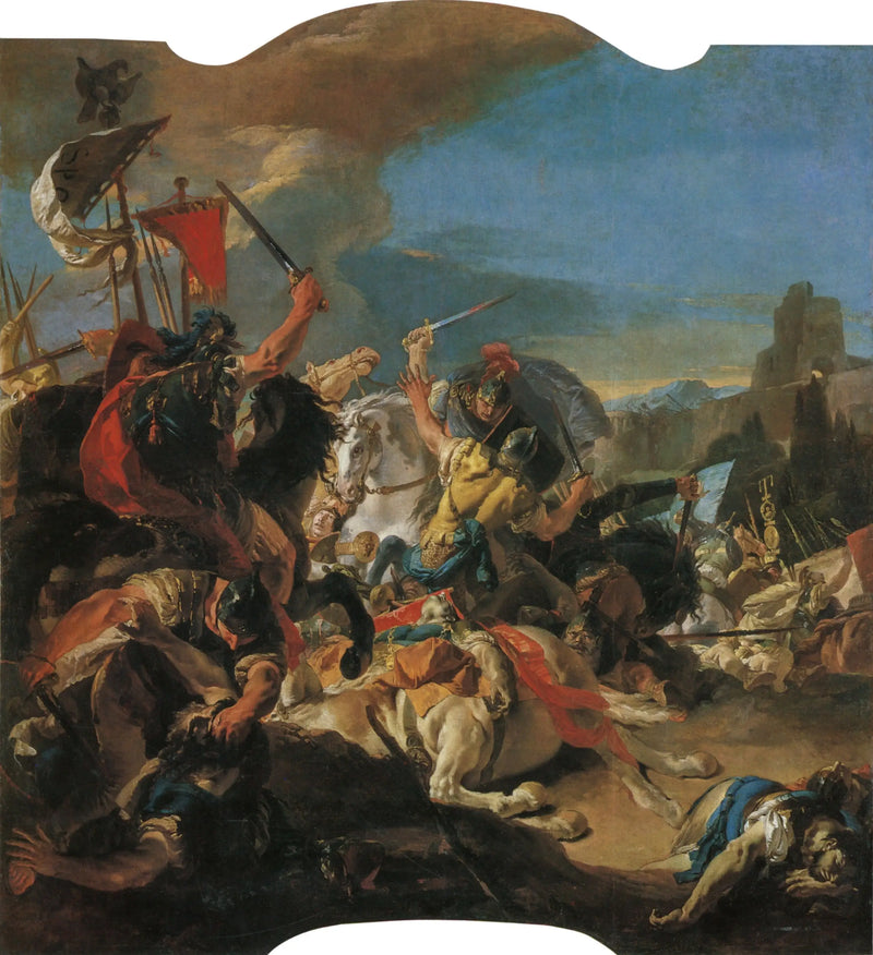 A Batalha de Vercellae - Giovanni Battista Tiepolo