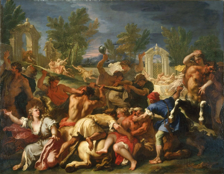 A batalha dos Lapitas e dos Centauros - Sebastiano Ricci