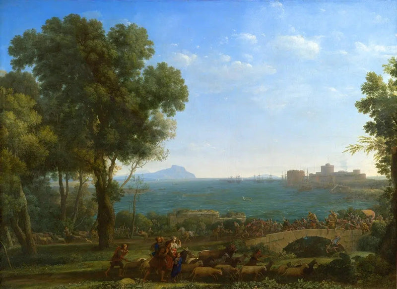 A Batalha sobre a Ponte - Claude Lorrain