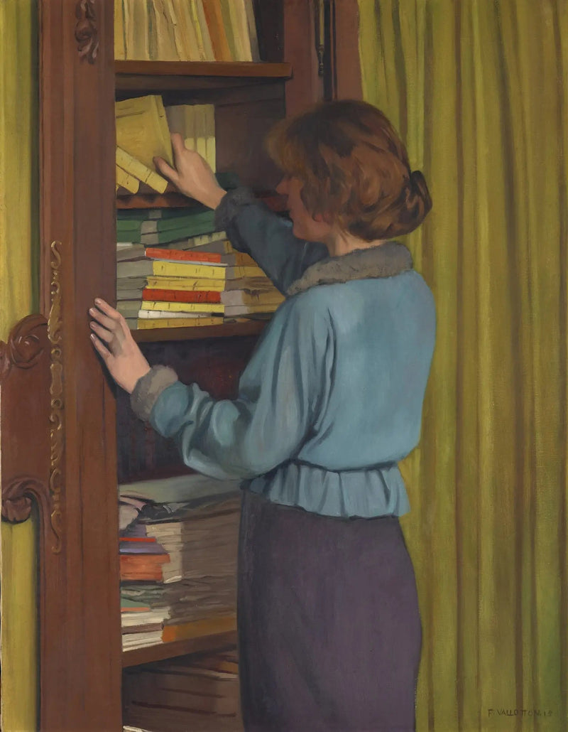 A Biblioteca - Félix Vallotton