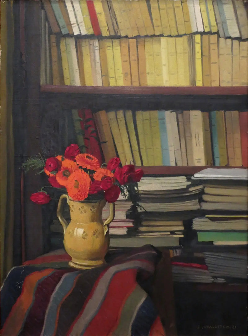 A Biblioteca (natureza morta) - Félix Vallotton