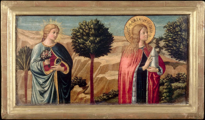 A Bem-Aventurada Fina de' Ciardi e Santa Maria Madalena - Benozzo Gozzoli