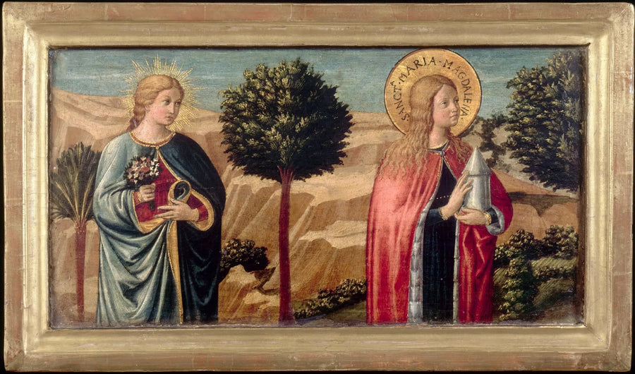 A Bem-Aventurada Fina de' Ciardi e Santa Maria Madalena - Benozzo Gozzoli