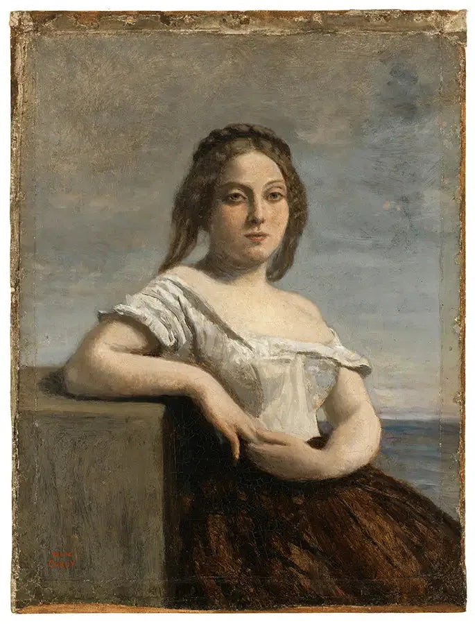 A loira gascona - Jean-Baptiste Camille Corot