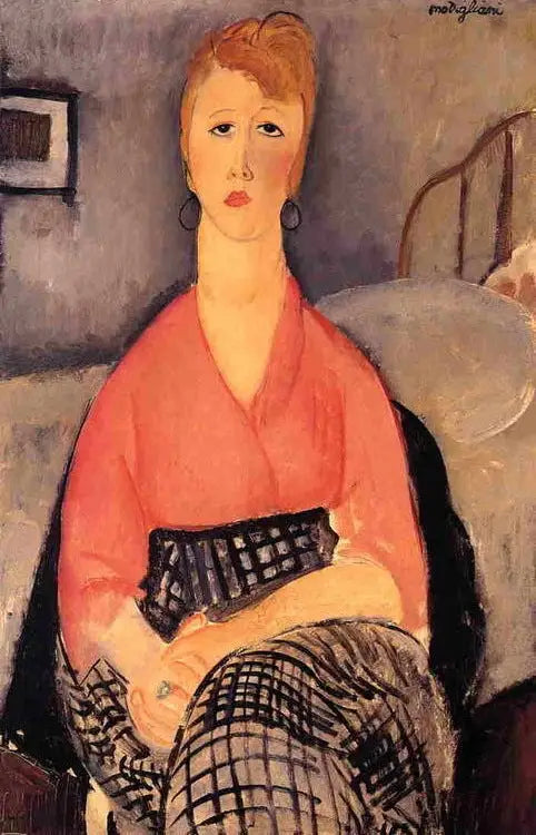 A Blusa Rosa - Amedeo Modigliani