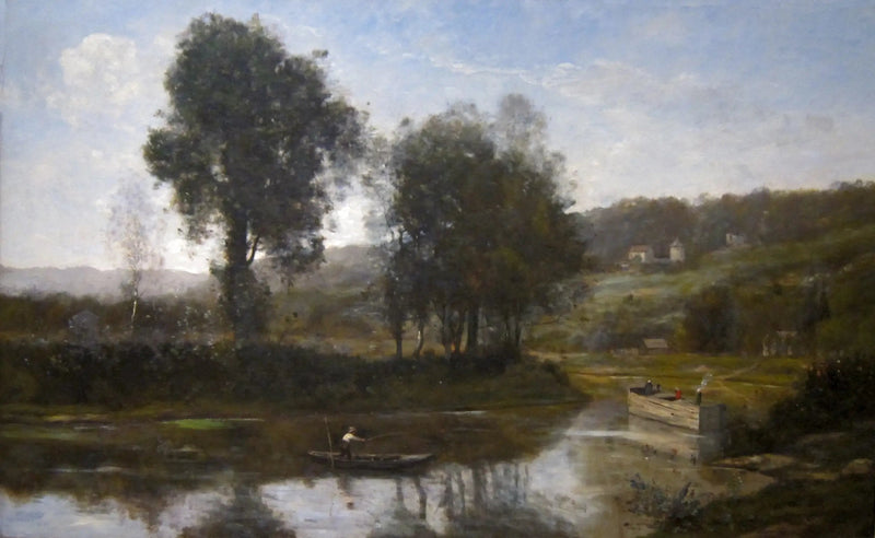 O laço do Sena em Port-Marly - Jean-Baptiste Camille Corot