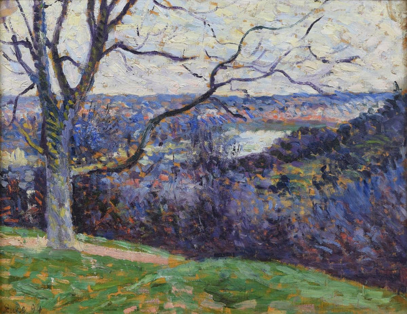 O laço do Sena perto de Herblay (O Laço do Sena perto de Herblay) - Maximilien Luce