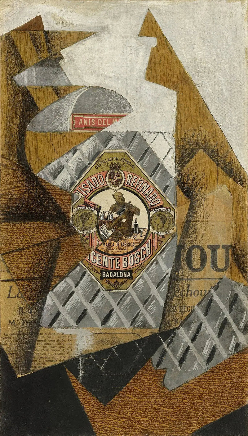A Garrafa de anis - Juan Gris