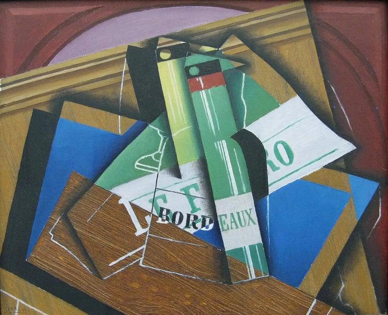 A Garrafa de Bordeaux - Juan Gris