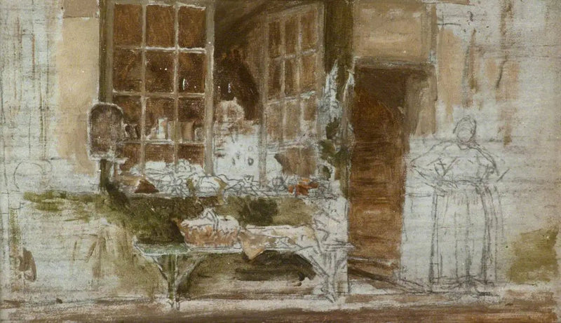 A Boutique do Primeur, Paris - James Abbott McNeill Whistler