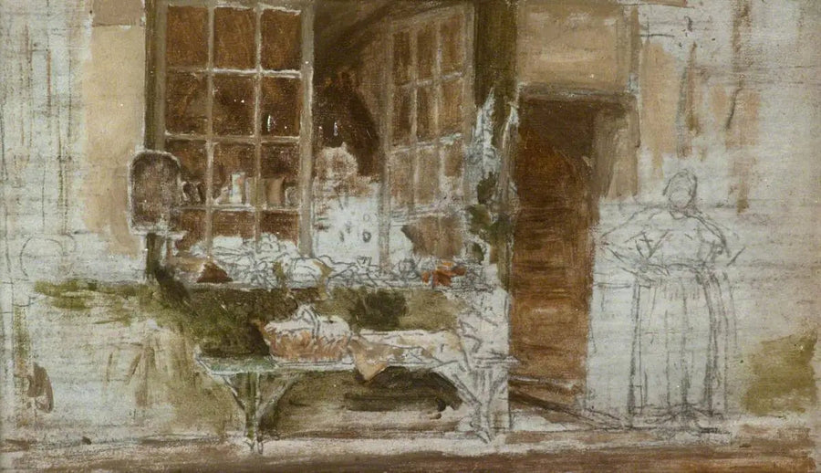 A Boutique do Primeur, Paris - James Abbott McNeill Whistler