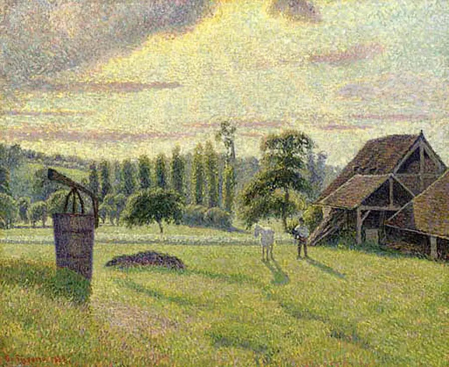 A Briqueterie Delafolie em Éragny - Camille Pissarro
