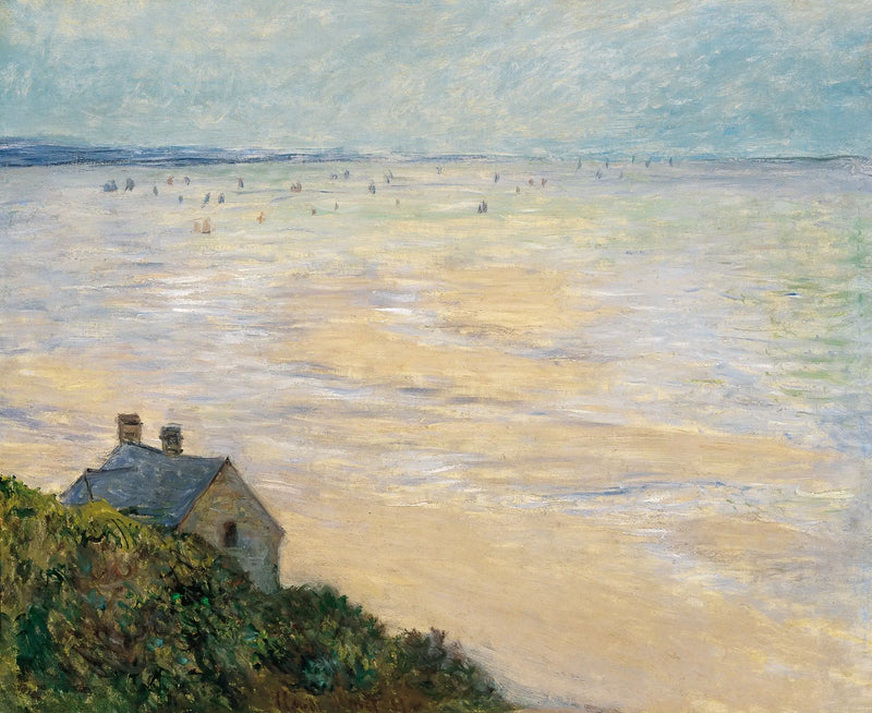 A Cabana em Trouville, maré baixa - Claude Monet