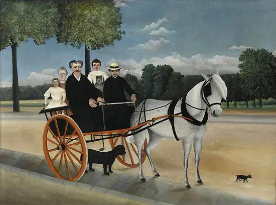A Carruagem do pai Junier - Henri Rousseau