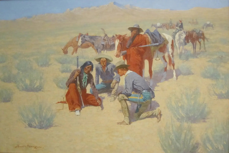 O mapa na areia - Frederic Remington