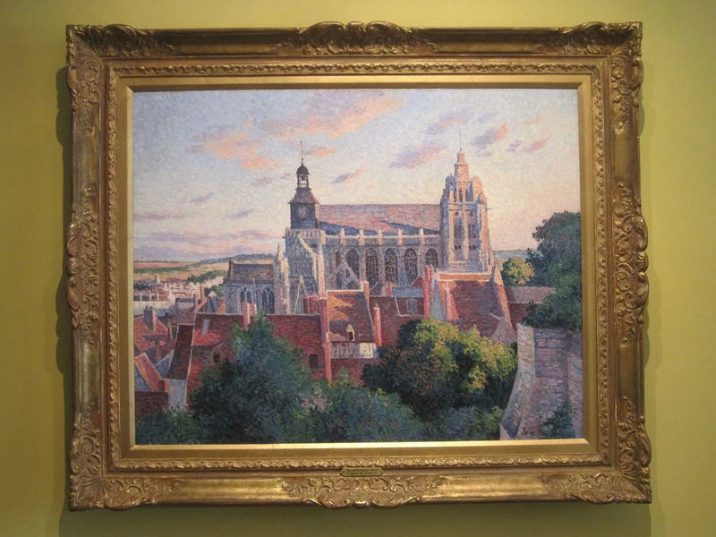 A catedral de Gisors, vista das muralhas - Maximilien Luce
