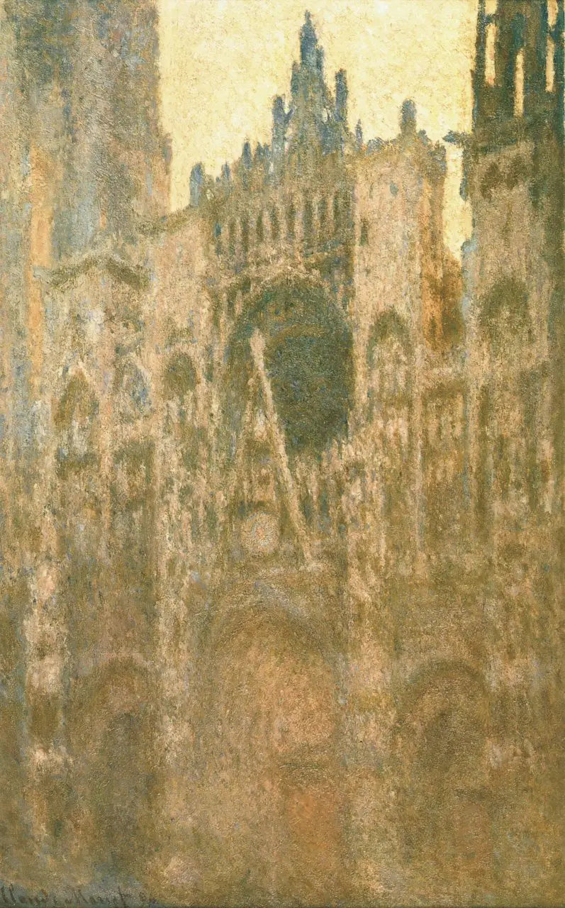 A Catedral de Rouen, o Portal, Efeito de manhã - Claude Monet