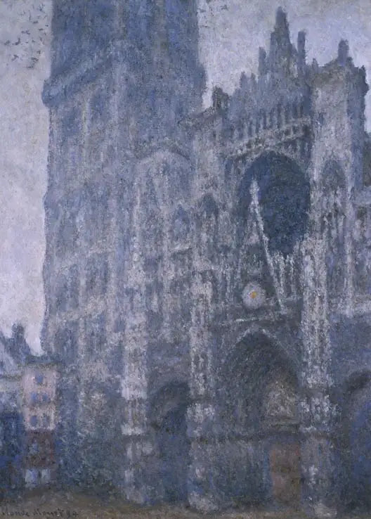 A Catedral de Rouen, o Portal e a Torre de Albane, Tempo nublado - Claude Monet