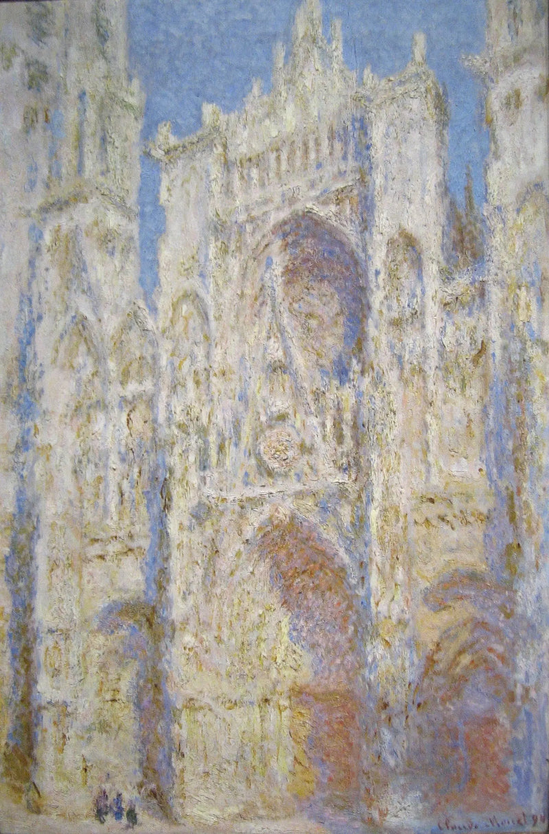 A Catedral de Rouen, o Portal, Sol - Claude Monet