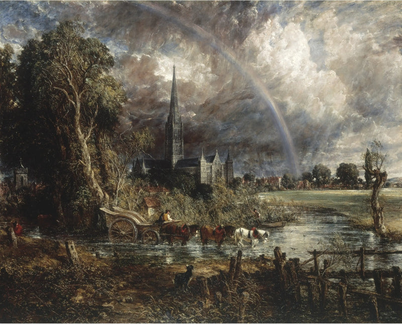 A catedral de Salisbury a partir dos prados - John Constable