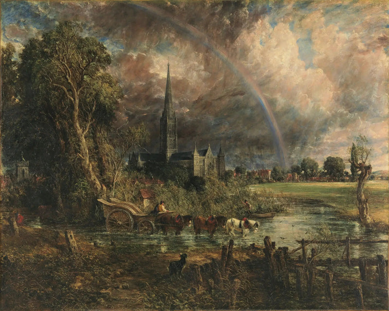 A Catedral de Salisbury vista dos prados - John Constable