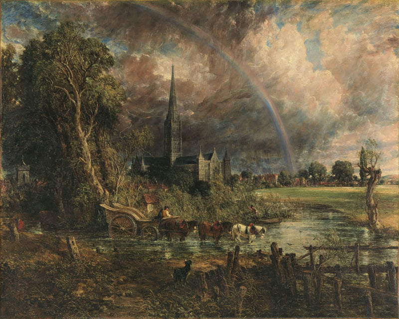 A Catedral de Salisbury vista dos prados - John Constable