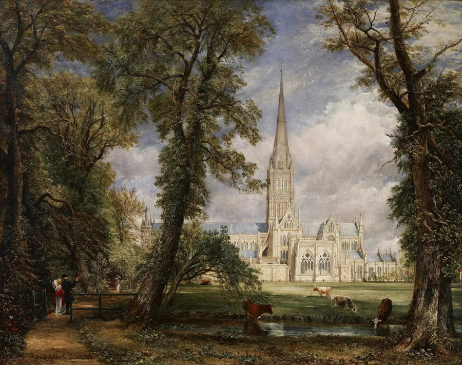 A Catedral de Salisbury vista dos jardins do bispo - John Constable