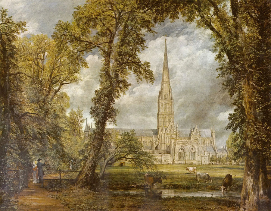 A Catedral de Salisbury vista dos jardins do bispo - John Constable